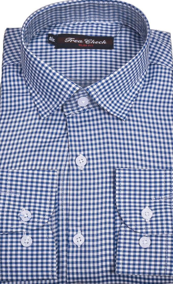 Men's Shirt Karuhat-Long Sleeves-Blue Color-N Fashion Store