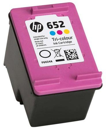 652 Tri-Color Original Ink Cartridge [F6V24AE] | Works with HP DeskJet 1100, 2100, 2200, 3600, 3700, 3800, 4500, 4600, 5000, 5200 Series Multicolour