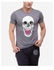 Ravin Skull Printed T-Shirt - Heather Grey