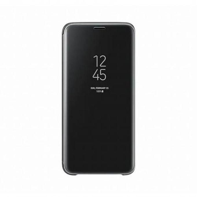 Samsung Galaxy S9 -View Optimized Viewing Angle -Clear Standing Cover-black