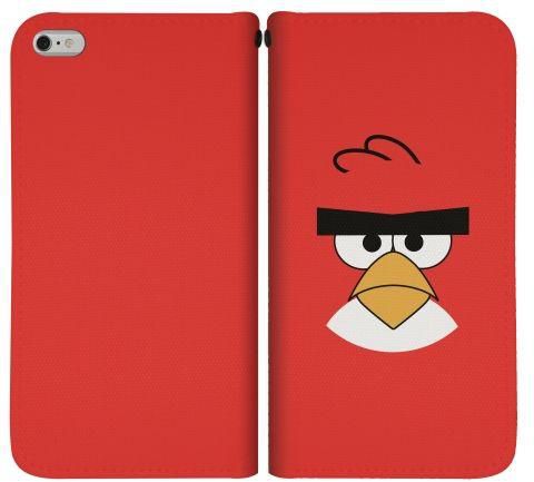 Stylizedd  Apple iPhone 6 Plus Premium Flip case cover - Red - Angry Birds  I6P-F-31