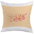 Happy New Year Printed Pillow White/Beige/Pink 40 x 40cm