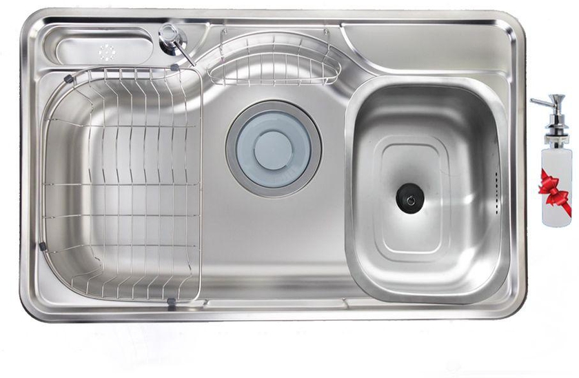 Purity Stainless Steel Kitchen Sink - 85 X 51 X 20cm