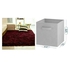 Maroon Fluffy Carpet - 7 by 10  Ft with a FREE Grey Multipurpose Storage Box