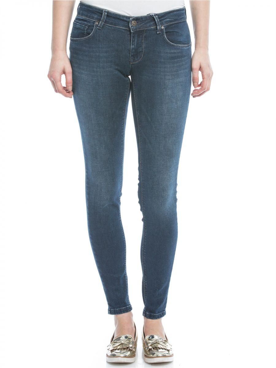 ONLY Dark Blue Denim Slim Fit Jeans Pant For Women