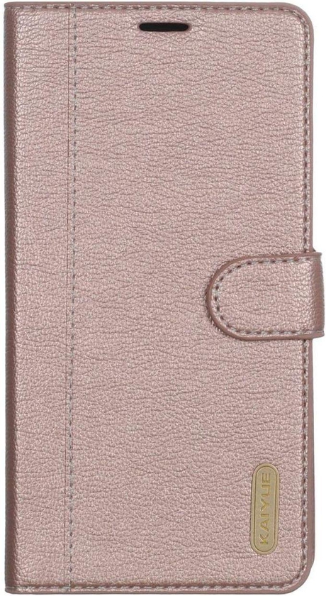 KAIYUE Leather Flip Phone Case For Infinix Smart 2 & X5515 -0- ROSE GOLD