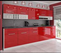 High Gloss Kitchen Cabinets Complete 7, White Gloss Wall Mounted Kitchen Cabinets In Nigeria