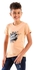 Andora Boys Comfy Slip On T-Shirt - Salmon