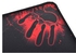 Rubber H-9 Speed Surface Mouse Pad Its Works Great with All Mouse Sensor With Stitched Edges For Gaming 30x25 CM - Black Red