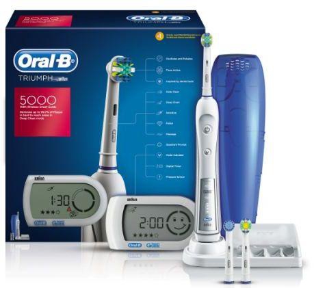 Braun Oral-B TRIUMPH 5000 - 3D Clean Wireless Smart guide, Visible Pressure Monitor D 34-545-5X