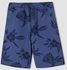 Defacto Boy Tie Waist Palm Print Bermuda Shorts