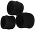 Fok Elastic Cotton Stretch Hair Ties Bands For Women/Girls - Black (Set Of 25 Pcs)