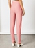 Striped Mid-Rise Crop Pants Pink