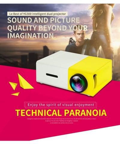 Full HD LED Projector 600 Lumens YG-300 Yellow/White