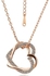 Double Heart Open Necklace - Gold ‫(KL0001NKFS)