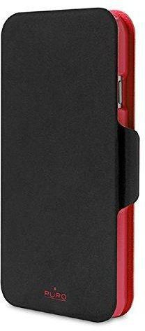 Puro Flip Cover for Apple iPhone 6 Plus - Black and Red
