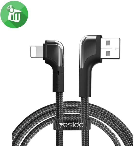 Yesido CA80 90° Lightning to USB-A Braided Charging Gaming Cable 2.4A (1.2m)