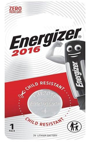 Energizer Lithium Coin batteries - 3V ECR 2016 BP1 [Pack Of 1] Silver