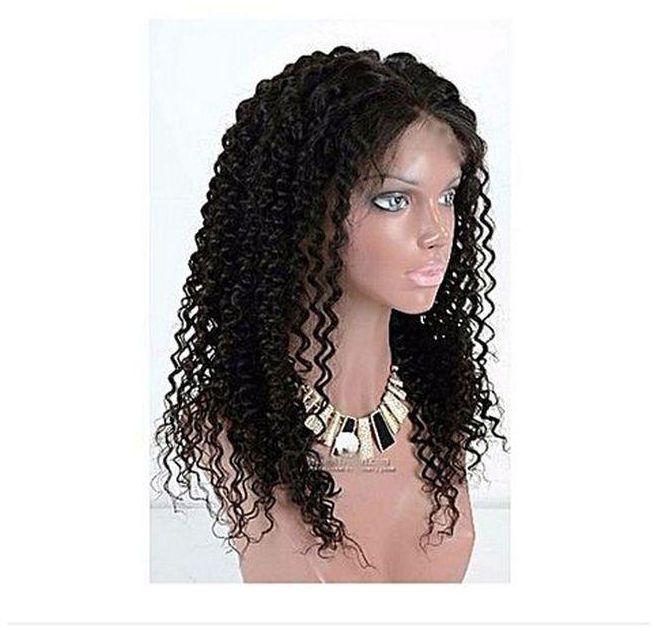 Curly Hair Wig African Full & Fluffy With Hair Closure
