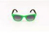 Wayfarer Size 53 Unisex Sunglasses - Green Frame Foldable Black Lens