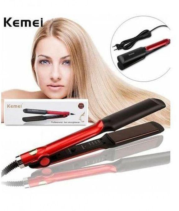 Kemei Km-531 Professional Hair Straightener - Black