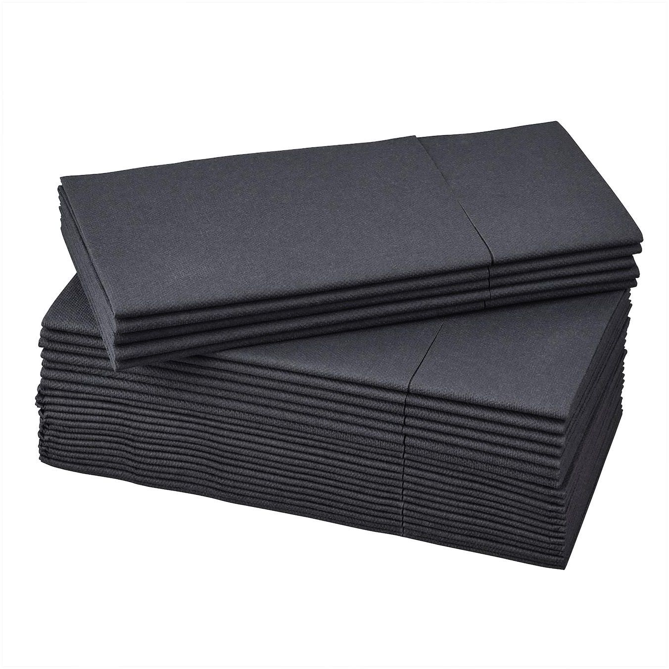 MOTTAGA Paper napkin - black 38x38 cm
