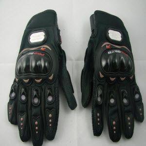 قفازات يد رجالية لراكبي الدراجات الهوائية والنارية لحماية اليد والاصابع من الكسور Bike Bicycle Sports Full Finger Protective Gear Gloves