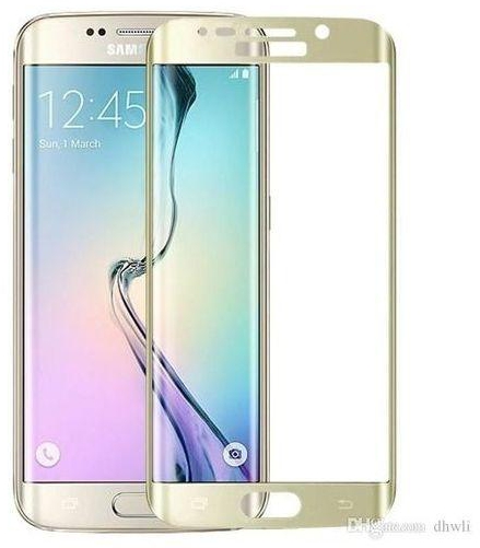 Generic Tempered Glass Screen Protector for Samsung Galaxy 6 Edge Plus Curved - Gold