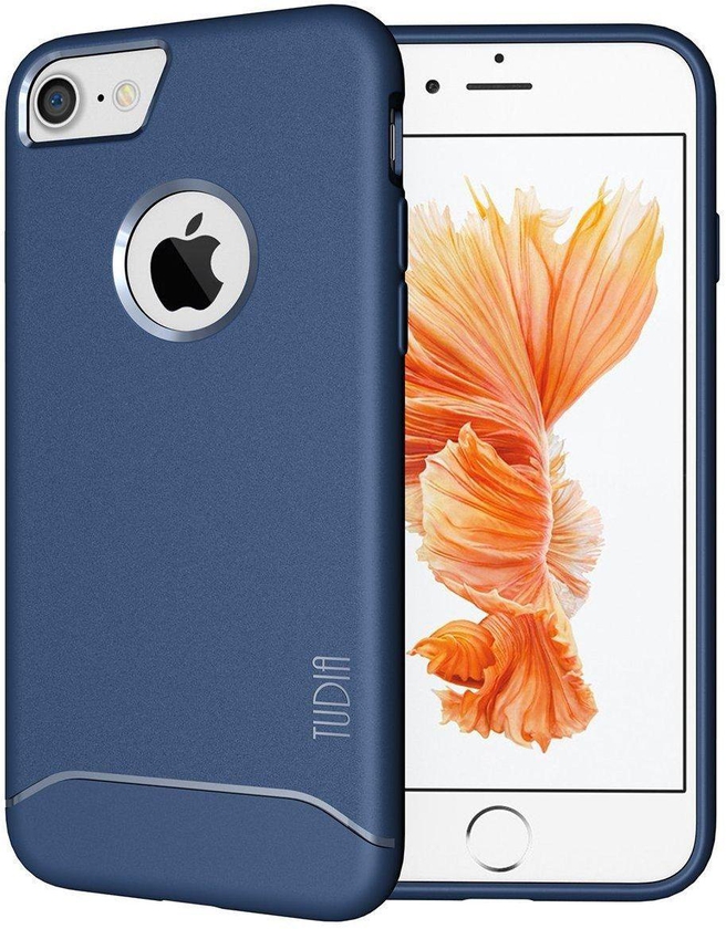 iPhone 7 Case Cover , TUDIA , Soft Gel TPU Skin Fit Case , Blue