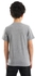 Ted Marchel Printed Round Collar Short Sleeves Boys T-Shirt - Heather Grey