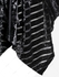 Gothic Velour Striped Chain Straps Asymmetrical Cami Top (Adjustable Shoulder Straps) - L | Us 12