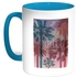 Enjoy The Summer Time Printed Coffee Mug Turquoise/White 11ounce