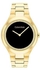 Calvin Klein Admire Women's Black Dial Ionic Plated Thin Gold Steel Watch - 25200367