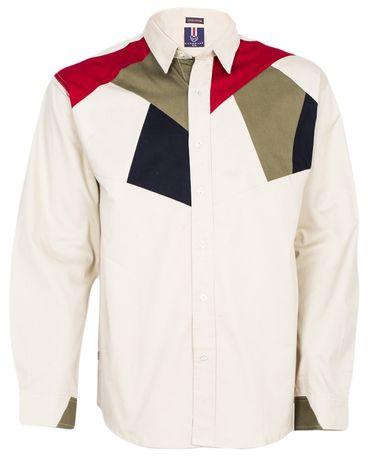 Jade Collection Beige Long Sleeved Men's Casual Shirt