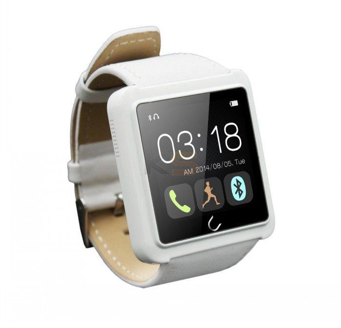 U10L Bluetooth 4.0 Smart Watch Sport Pedometer Sleep Monitor Anti-lost Smartwatch for Andriod iPhone IOS  -White