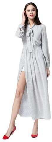 Jollychic White Polyester Casual Dress For Women