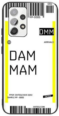 Protective Case Cover for Samsung Galaxy A32 5G/M32 5G Dammam Airport White/Black/Yellow