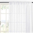 Semi Sheering Curtain For Window White