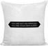 You Are Not His Princess You Are Your Own Queen Sequineded Decorative Pillow Polyester White/Silver/Black 16x16 inch