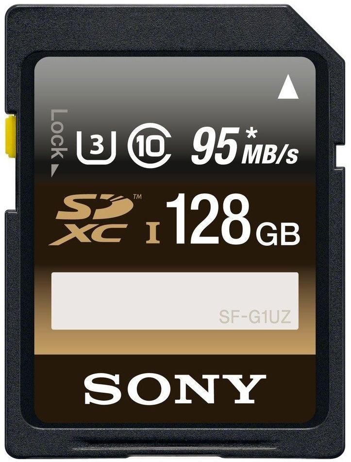 Sony 128GB High Performance Class 10 UHS-1/U3 SDXC up to 95MB/s Memory Card ‫(SFG1UZ/TQN)