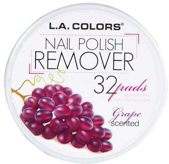 L.A. Colors Nail Polish Remover - Grape Scent