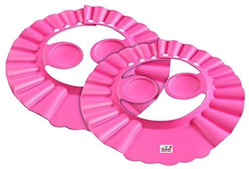 Fun Homes Soft Eva Foam AdjUStable Baby Shower Bathing Protection Cap-Pack Of 2 (Pink)-Hs_38_Funh21350
