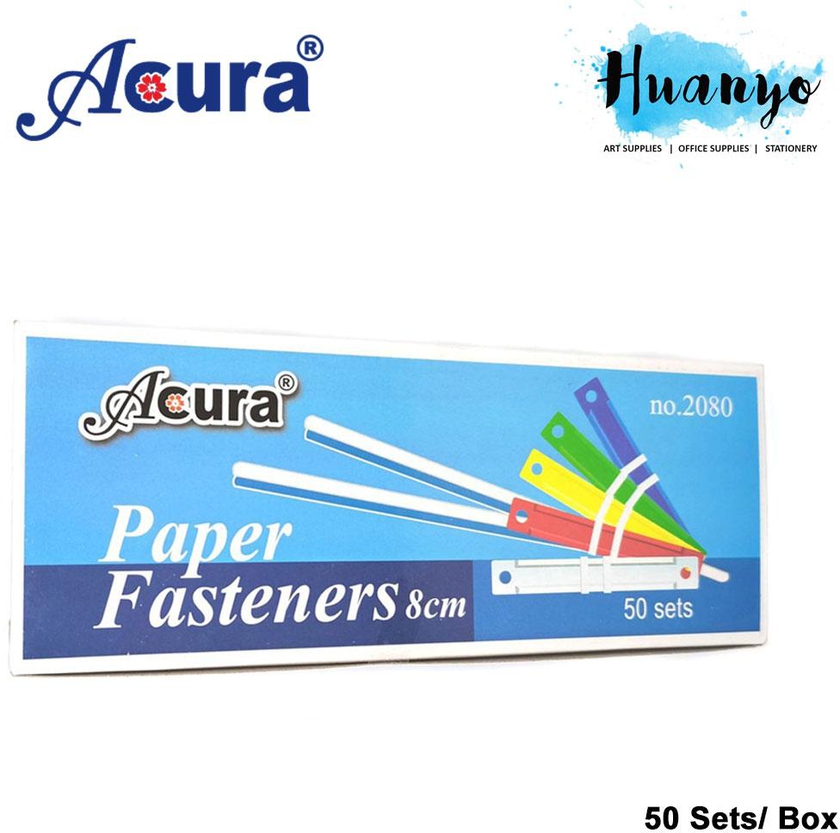 Acura Paper Fasteners 8CM (50 Sets, No. 2080)