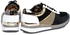 Michael Kors 43T5ALFP1M Allie Trainer Sneakers for Women - 9 US/39 EU, Black/Gold