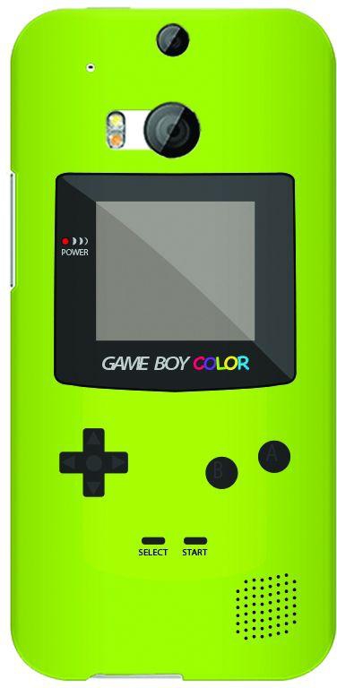 Stylizedd HTC One M8 Slim Snap Case Cover Matte Finish - Gameboy Color - Green