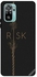 غطاء حماية واقٍ لهاتف شاومي ريدمي نوت 10 مطبوع عليه كلمة "Risk"