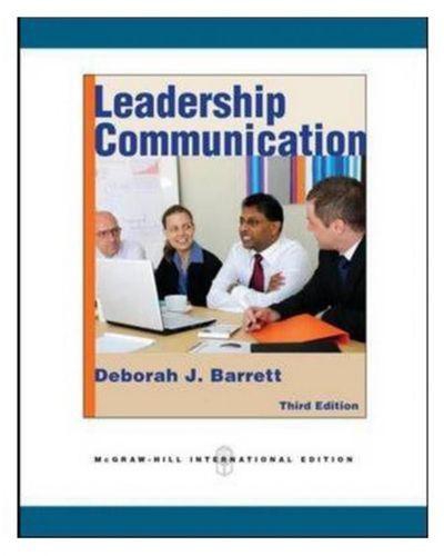 Leadership Communication: International Edition ,Ed. :3