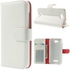 White Litchi Skin Wallet Leather Stand Case  & Screen Guard for  HTC Desire 616