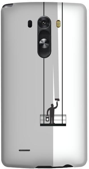 Stylizedd LG G3 Premium Slim Snap case cover Gloss Finish - Paint Hanger (Grey)