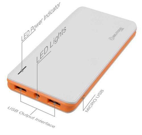 Bilitong Y087 12000mAh Power Bank External Battery Charger Pack Portable Charger - Orange